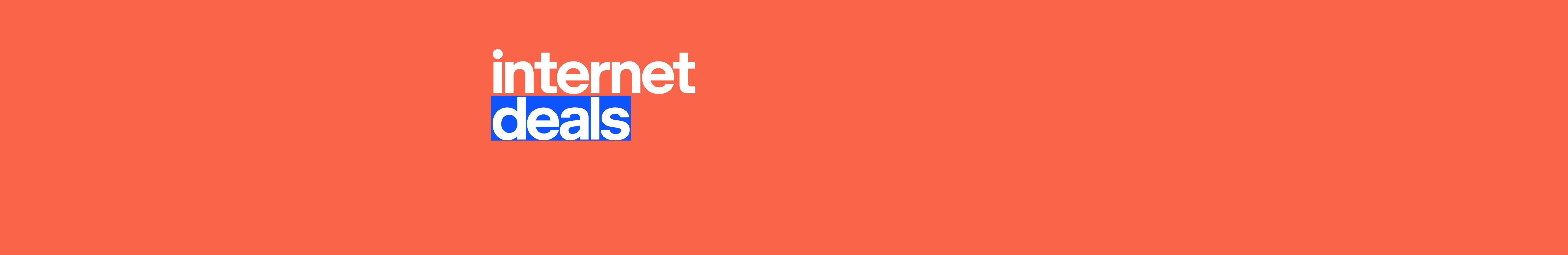 Text on image: internet deals with the word deals highlighted in a blue.