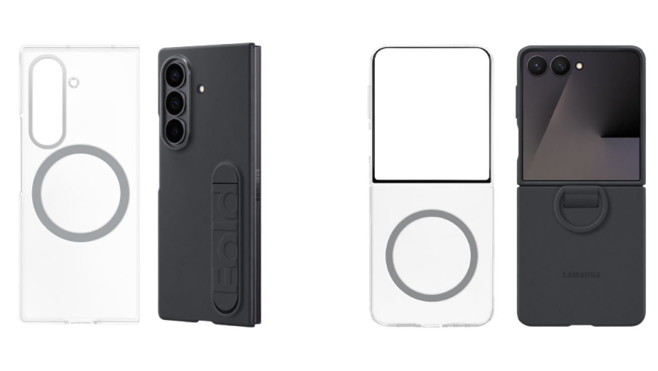 Galaxy Z Fold and Z Flip cases in Clear Magnet and Silicone cases